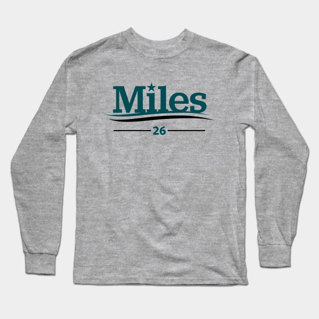 Miles Campaign - Silver Long Sleeve T-Shirt by KFig21